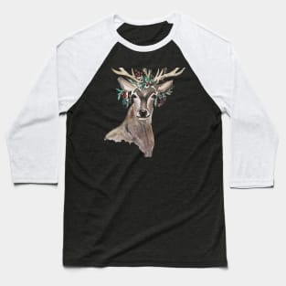 Reindeer at Christmas Baseball T-Shirt